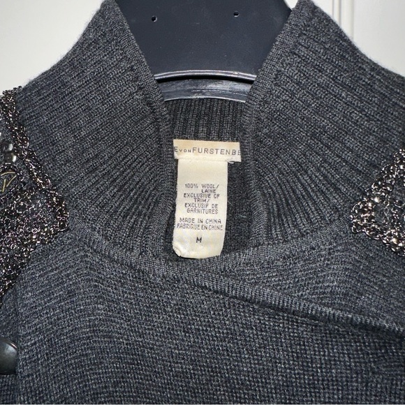 DIANE VON FURSTENBERG Wool Blazer In Anthracite - Picture 2 of 4
